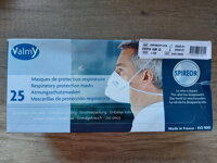 Respirátor FFP3 bez výdychového ventilu VALMY - ZdravotneTesty.sk Respirátor FFP3 bez výdychového ventilu VALMY balenie 25ks