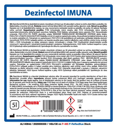 Informačný leták Dezinfektol 5l dezinfekčný roztok