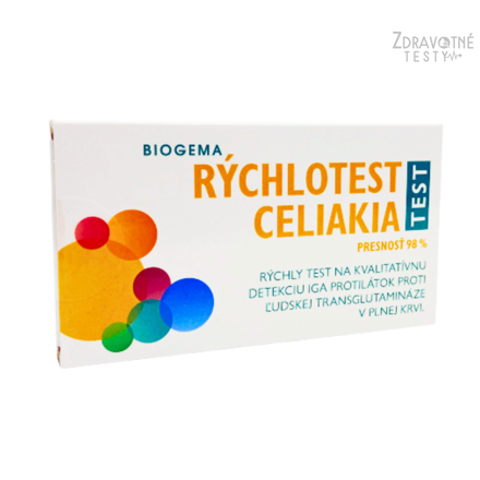 Obrázok balenia Rýchlotestu CELIAKIA na zistenie neznášanlivosti lepku z kvapky krvi