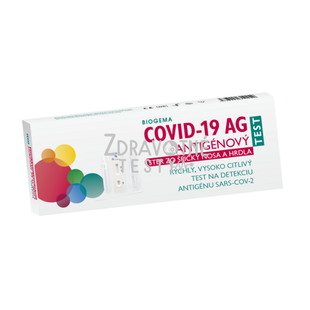 COVID-19 AG antigénový test zo špičky nosa a hrdla 