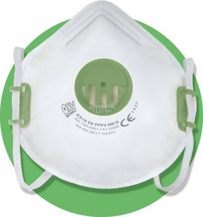 Respirátor FFP3 OXYline X 310SV RD
