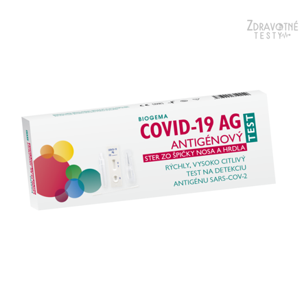 COVID-19 AG antigénový test zo špičky nosa a hrdla 